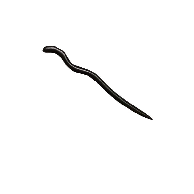 15-centimeter short sandalwood hairpin, ancient style new Chinese style hairpin, simple updo hairpin, traditional Chinese style cheongsam hairstyle accessory Item Picture