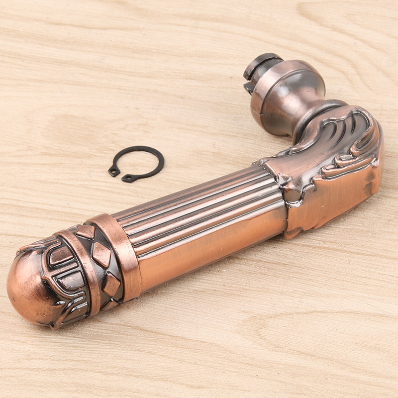Security Door Handle Aluminum Thickened Metal Handle Replace The Hexagonal Plastic Door Handle, Door Handle And Door Lock Accessories Specification drawing