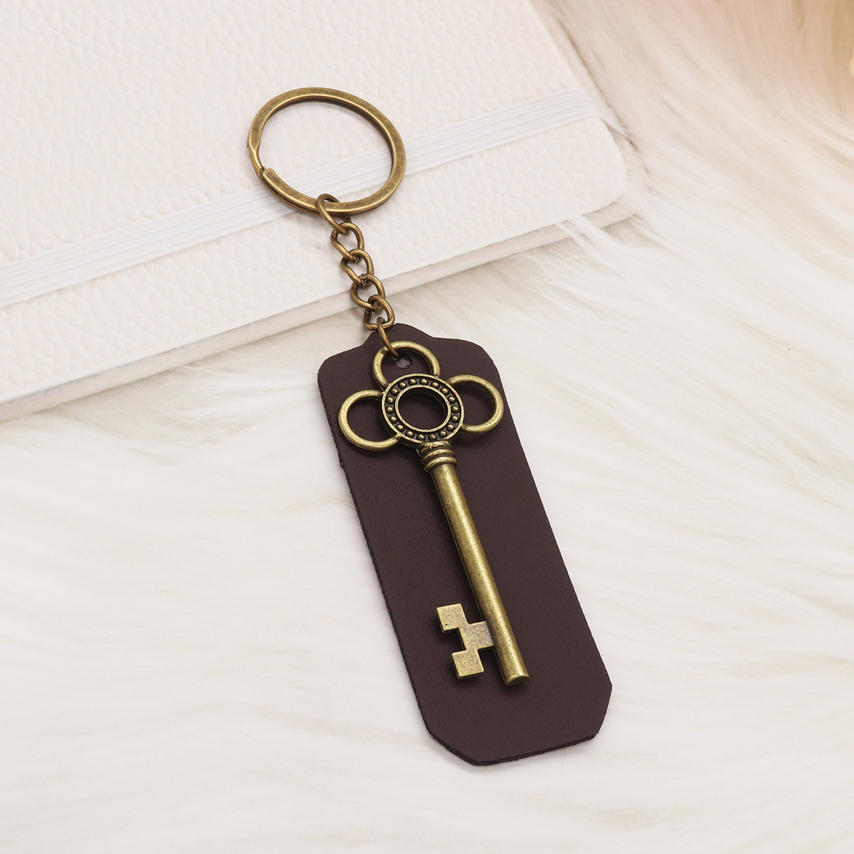 复古钥匙爱心合金饰品配件 时光宝石底托小配件旅游景区钥匙扣
