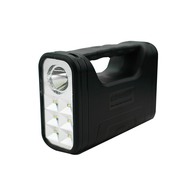 led multi-functional high-intensity flashlight, usb charging with side light, household portable light, solar small system details Picture