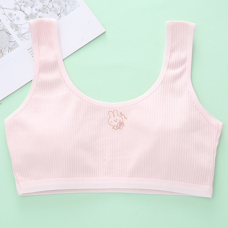 Wholesale of pure cotton undergarments for girls' development stage one without steel rims, children and girls' vests, and bras for 9-13 years old Application Scenario