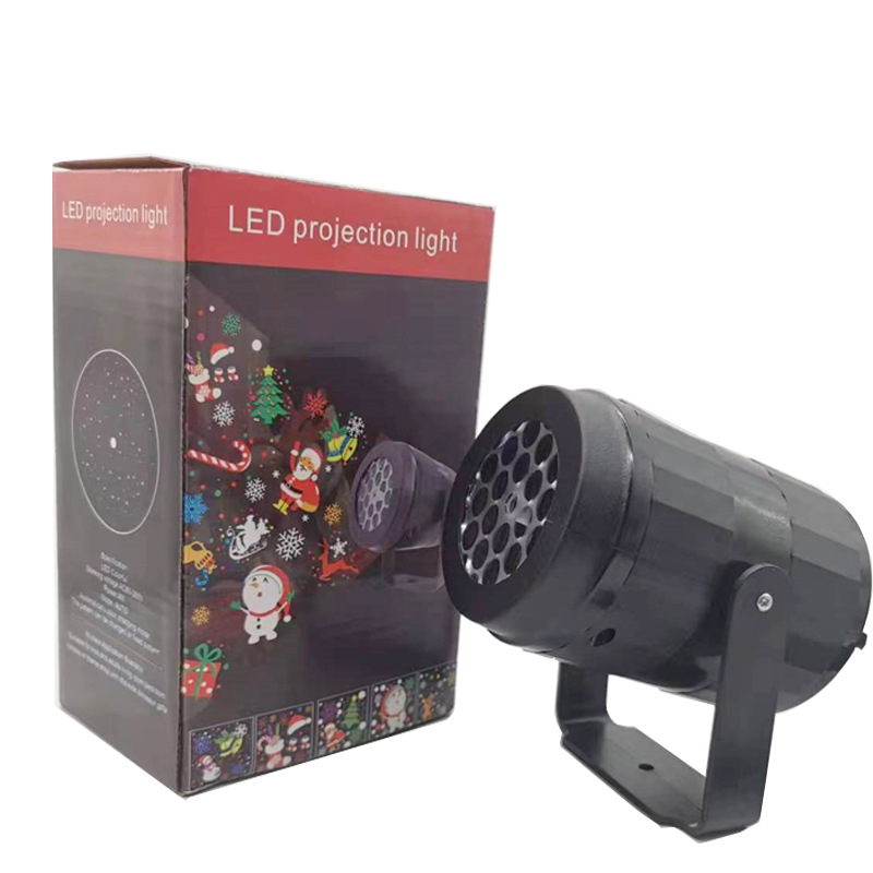 Manufacturers For Cross-Border Sales Of 16 Figure Christmas Rotating Pattern Light Laser Stage Projection Atmosphere Light Christmas Projection Light Application Scenario