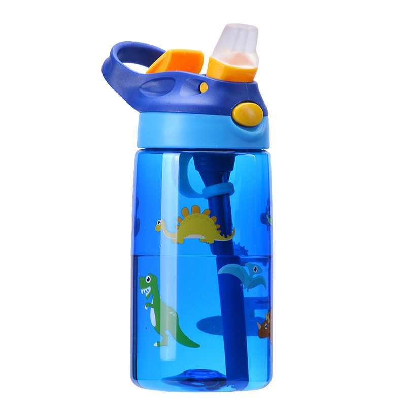 Small Beautiful Tritan Plastic Water Cup Large Capacity Children's Straw Cup Cartoon Kindergarten Student Cup Summer Item Picture