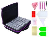 Diamond picture with bottle storage box