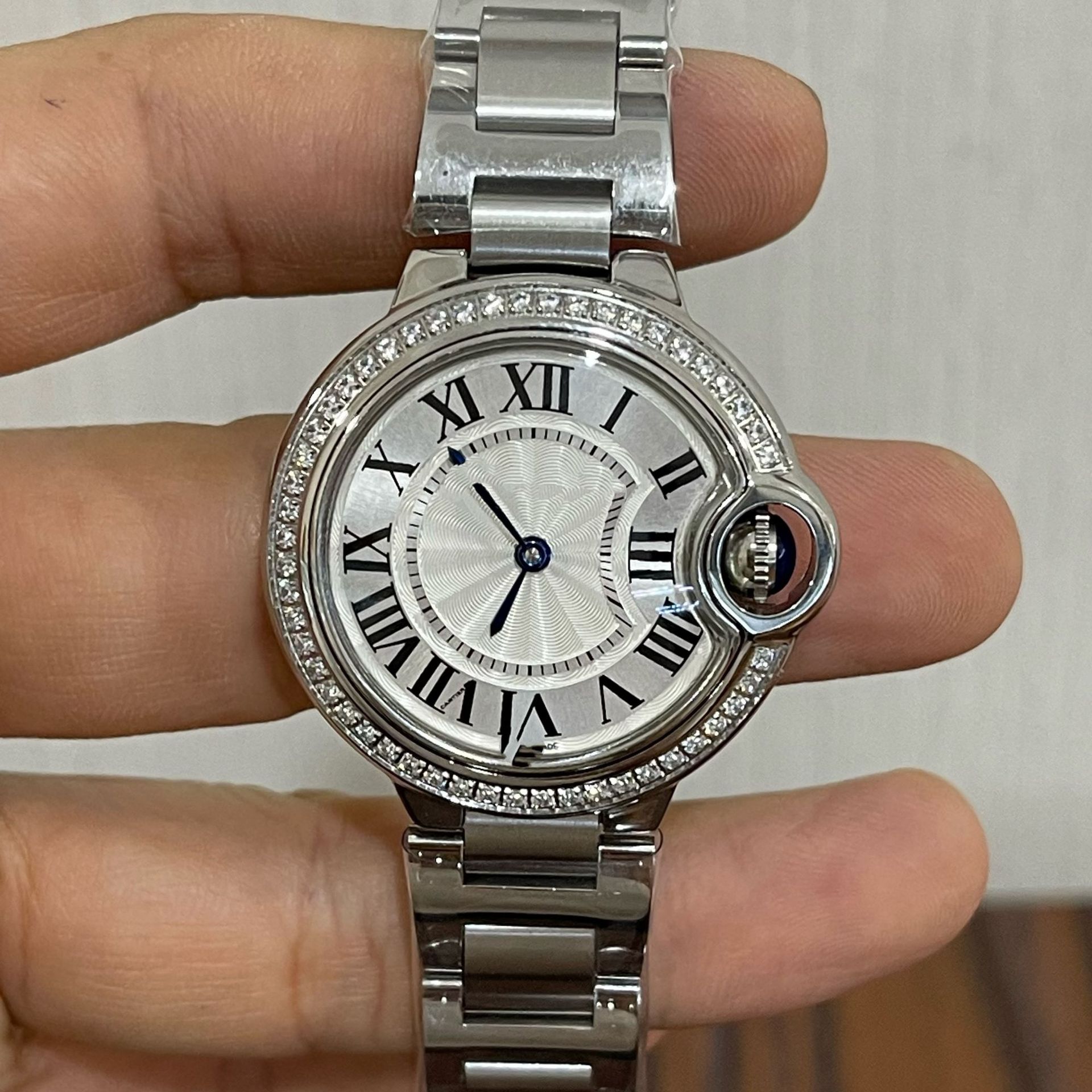 Cross-border blast style fábrica directa tarjeta casa globo azul pareja pareja reloj reloj de moda reloj de las mujeres Specification image
