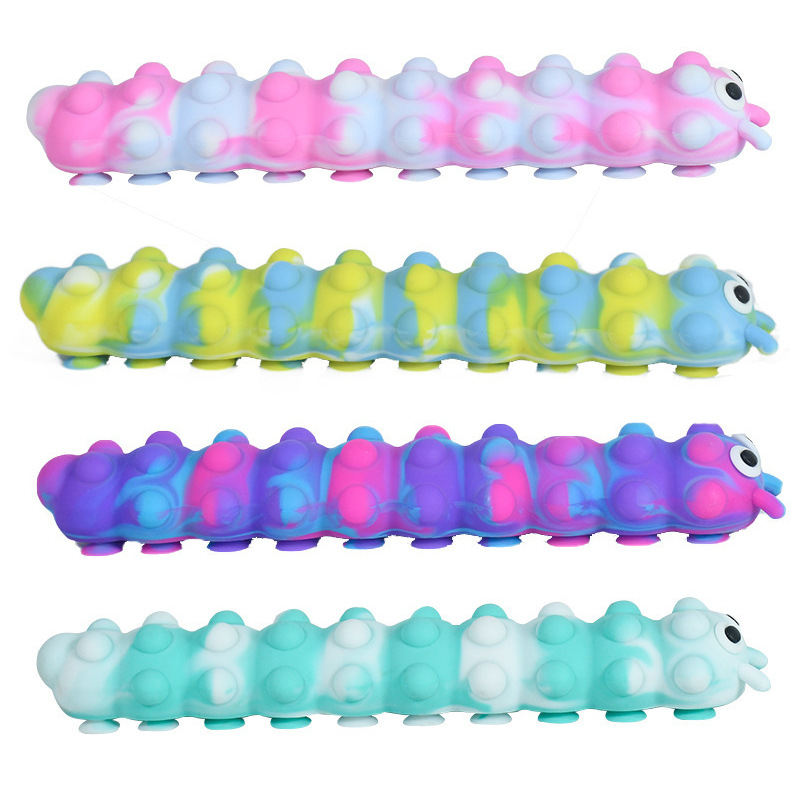 Now Cross-Border Explosive 3D Creative New Decompression Caterpillar Squidopop Bubble Sucker Rebound Pinch Music Item Picture