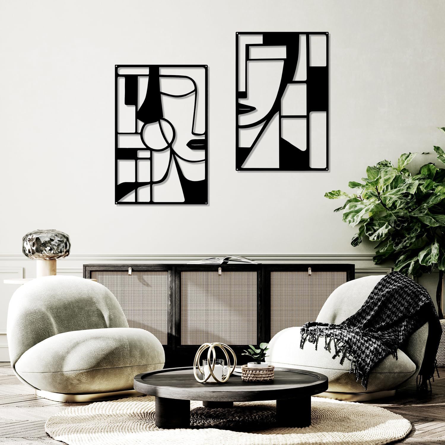 铁皮画/贝壳/编织挂毯/窗户挂饰/墙贴纸产品图