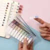 Factory wholesale Morandi color sticky notes, student solid color note-taking sticky notes, cute N times sticky notes Specification image