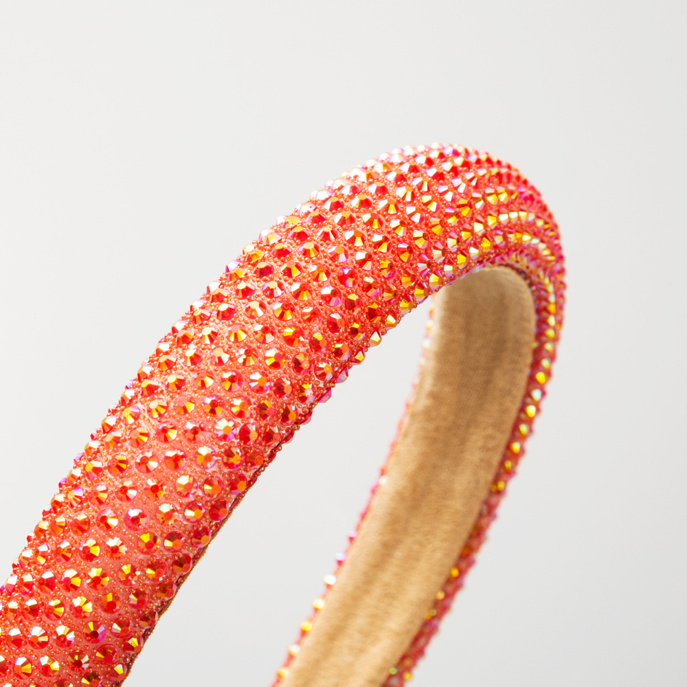 Hairband Europe And The United States Cross-Border New Simple Fashion Temperament Full Of Drill Thin Edge Headband Female Personality Pressure Hair Accessories details Picture