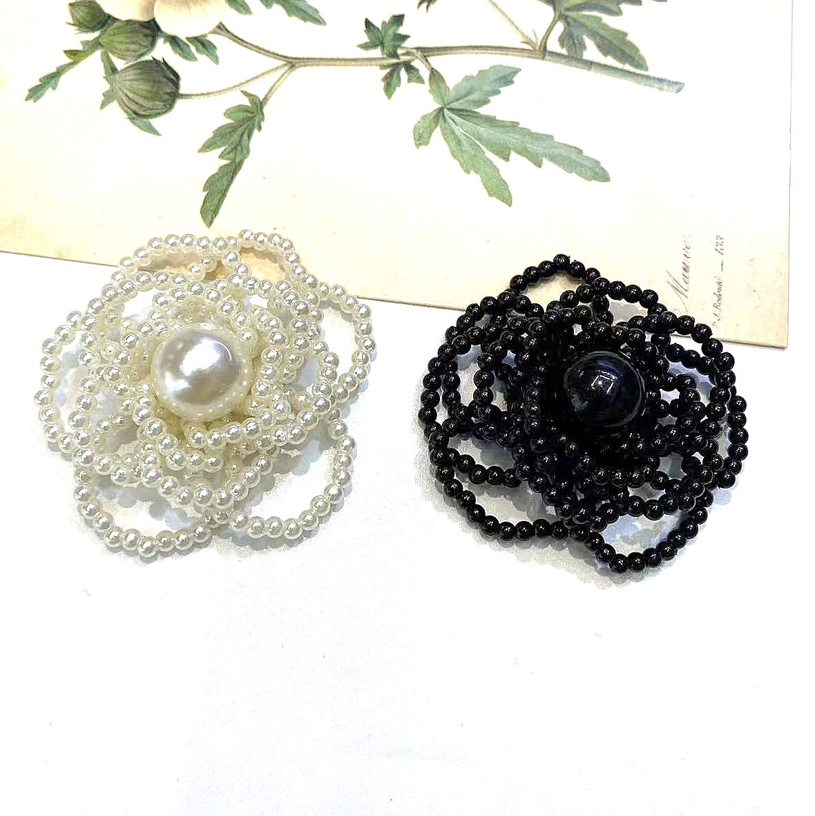 韩版山茶花手工串珠配件辅料发饰头饰鞋帽服饰辅料配件厂家直销批