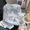 2022 New Style baby collar shirt for women, ruffled French shirt, sweet and unique early spring top details Picture