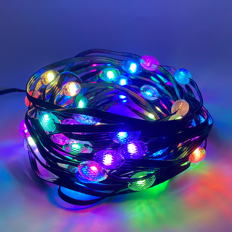 Sugar bean skin wire light strip, iridescent Bluetooth light strip, low-voltage 5V waterproof soft light strip, colorful atmosphere light, indoor and outdoor decoration