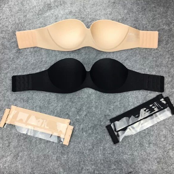 The one-piece strapless bra holds up the breasts and creates invisible, unobstructed chest spread delivery double strap breathable bra underwear full figure