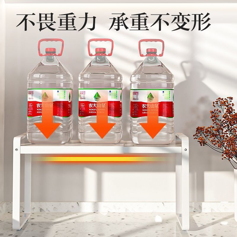 Retractable kitchen tiered storage rack, cabinet partition, cabinet tiered rack, seasoning storage, desktop rack, storage rack details Picture