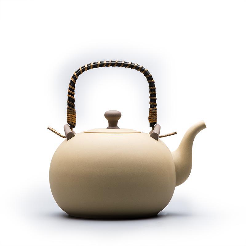 Japanese Purple Sand Lifting Beam Pot Boiling Teapot Ceramic Kettle Boiling Tea Pot Pottery Kettle Charcoal Stove Large Household Kung Fu Tea Set Item Picture