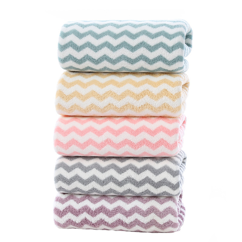 【 Chi Jia 】 Warp knitted coral Fleece cationic towel is soft, water-absorbent and does not fade. One-piece delivery service Item Picture