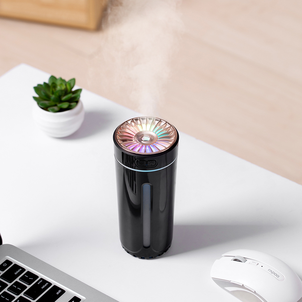 Phantom Cup Humidifier, Small car air purifier, Car Fragrance Ambient Light, Large Spray, Car Aroma Diffuser details Picture