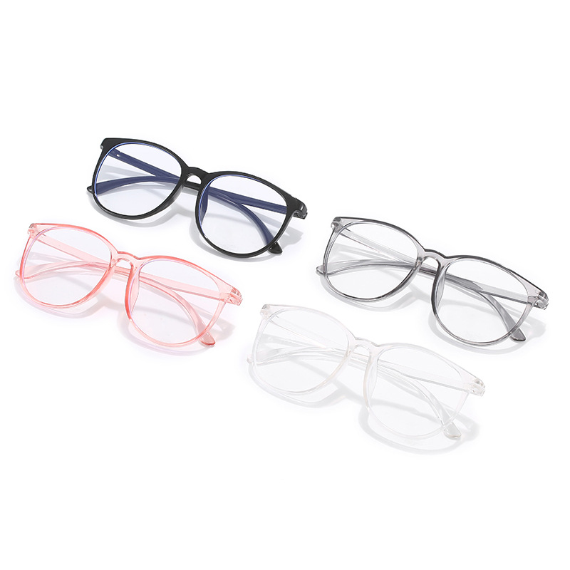 韩版素颜眼镜女眼镜网红防蓝光近视大框显瘦透明框详情图3