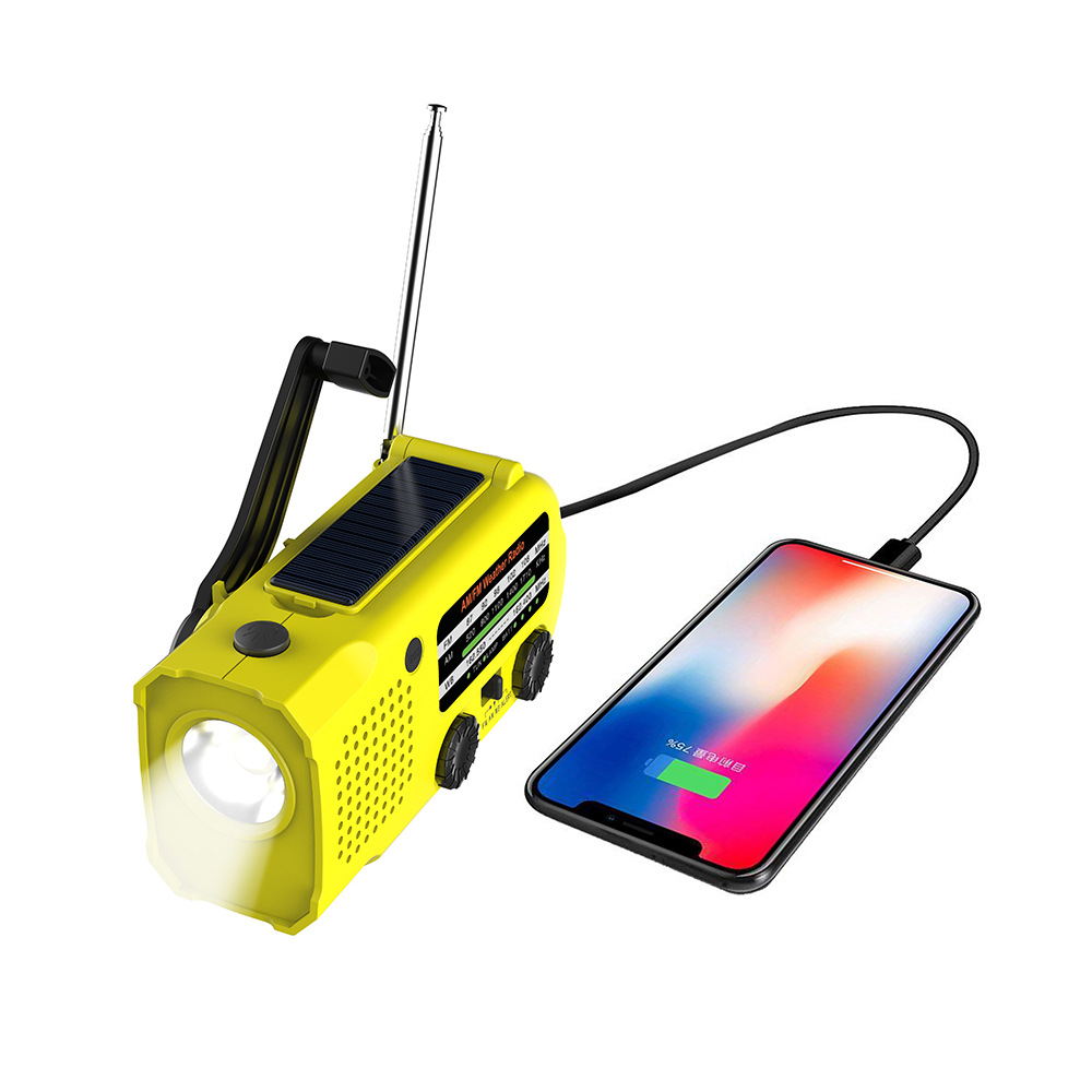 Hot-selling new products in 2021: outdoor radio, solar USb, mobile phone charging, camping lamp, hand-cranked emergency Item Picture