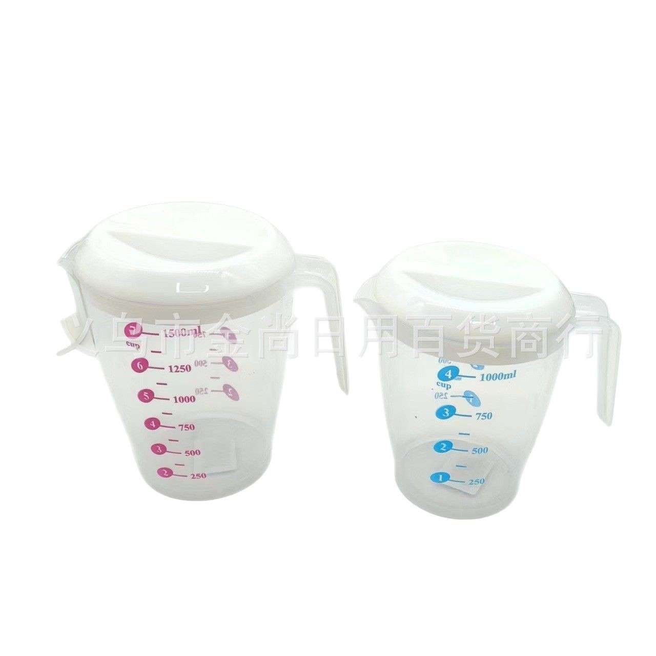 Cake shop baking tools, measuring juice, milk tea, plastic measuring cups, high transparency with graduated cups, 1500 measuring cups, kitchen Item Picture