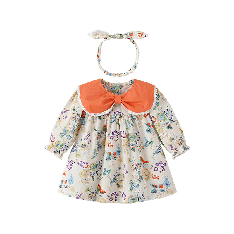 童装/爱莎公主/裙子儿童短袖时尚/女童裙子/童装裙子白底实物图