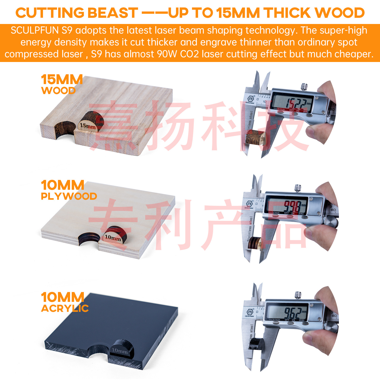 Sculpfun 90W S9 Laser Engraving Machine 410X420mm Engraving Area Cutting Machine Diy Logo Picture Application Scenario