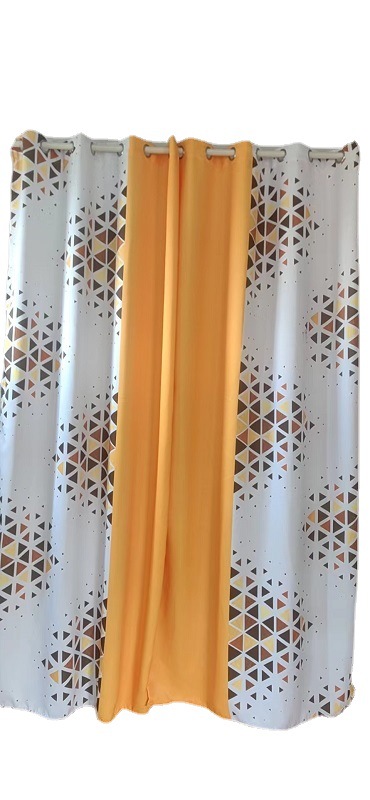 New Color Combination Printing Ink Garden Style Shading Curtain Living Room Bedroom Balcony Special Manufacturers Direct Sales Item Picture