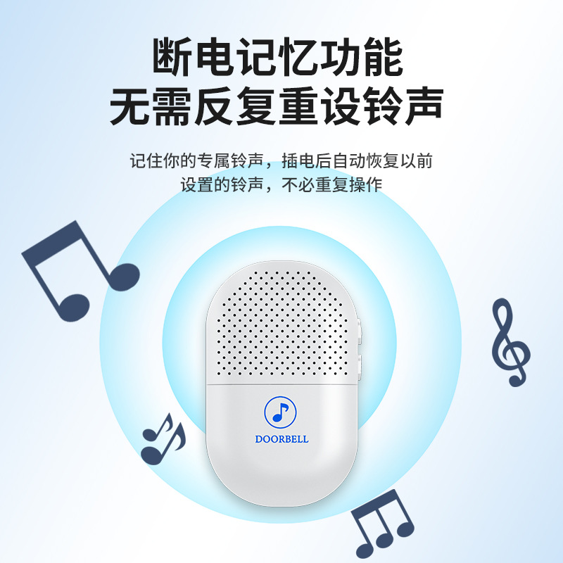 Timbre inalámbrico de casa inteligente 433 ultra distancia gran volumen paciente mayor cabecera de la cama botón de llamada de emergencia Application Scenario