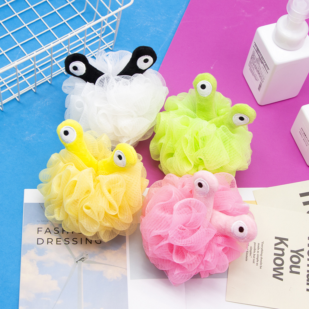 Children's Feeler Bath Flower Cute Cartoon Alien Bath Ball Bath Bath Soft Bubble Bath Ball Bath Ball
