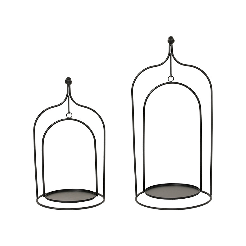 Cross-Border Amazon American Iron Wedding Candlestick Ins Wind Candle Holder Advanced Sense Crafts Candle Cup Decoration Item Picture