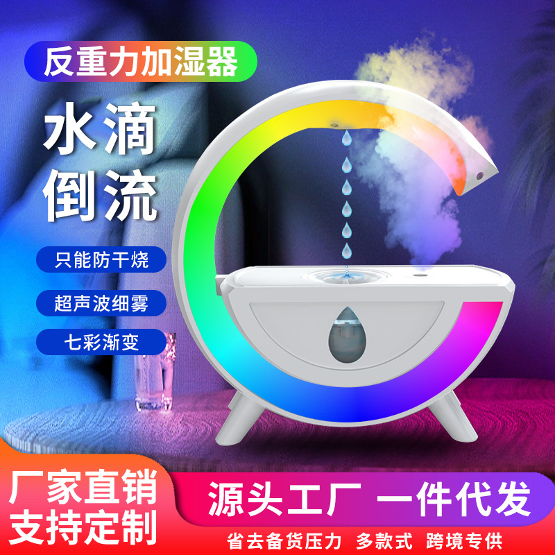 跨境usb大G加湿器香薰卧室大雾家用倒流创意氛围灯桌面喷雾仪