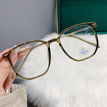 新款复古多边形TR防蓝光眼镜框男时尚大框素颜平光镜女近视架9302