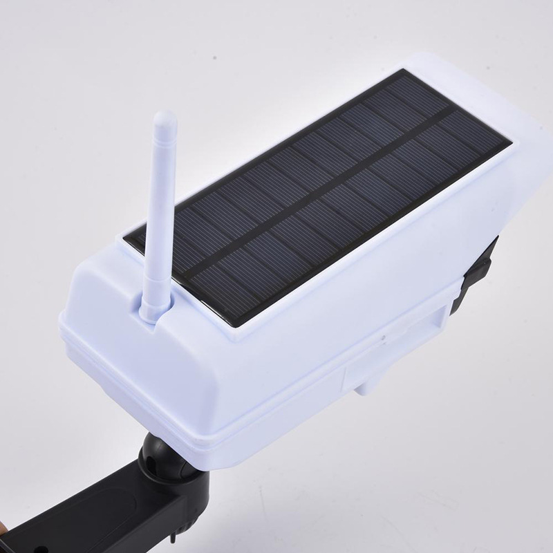 Three-level solar led sensor wall lamp, simulation monitoring lamp, remote control integrated monitoring lamp, solar garden lamp details Picture
