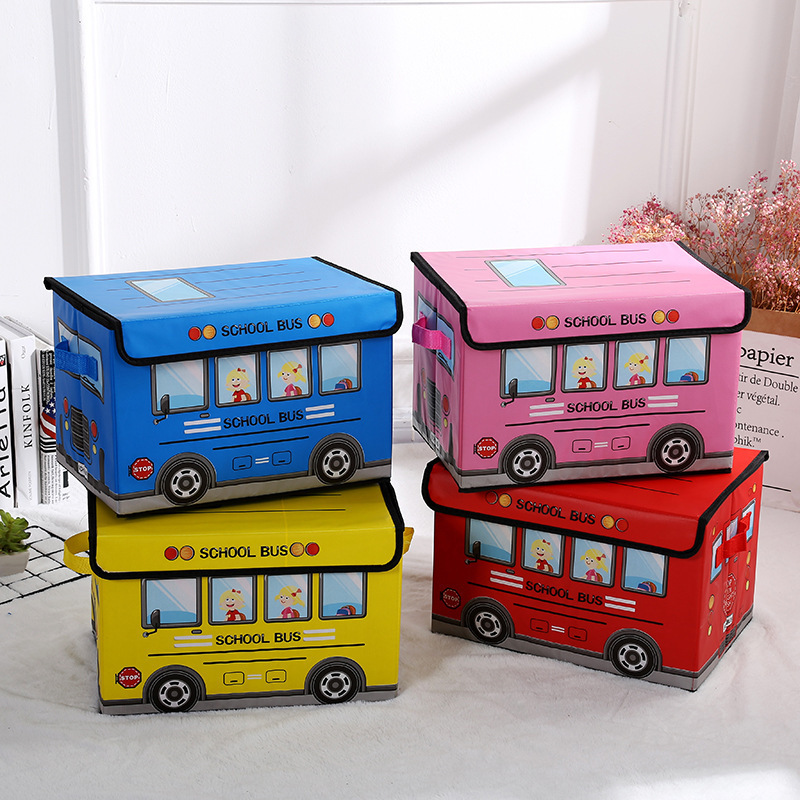 The car storage box is a foldable dormitory clothing organization box