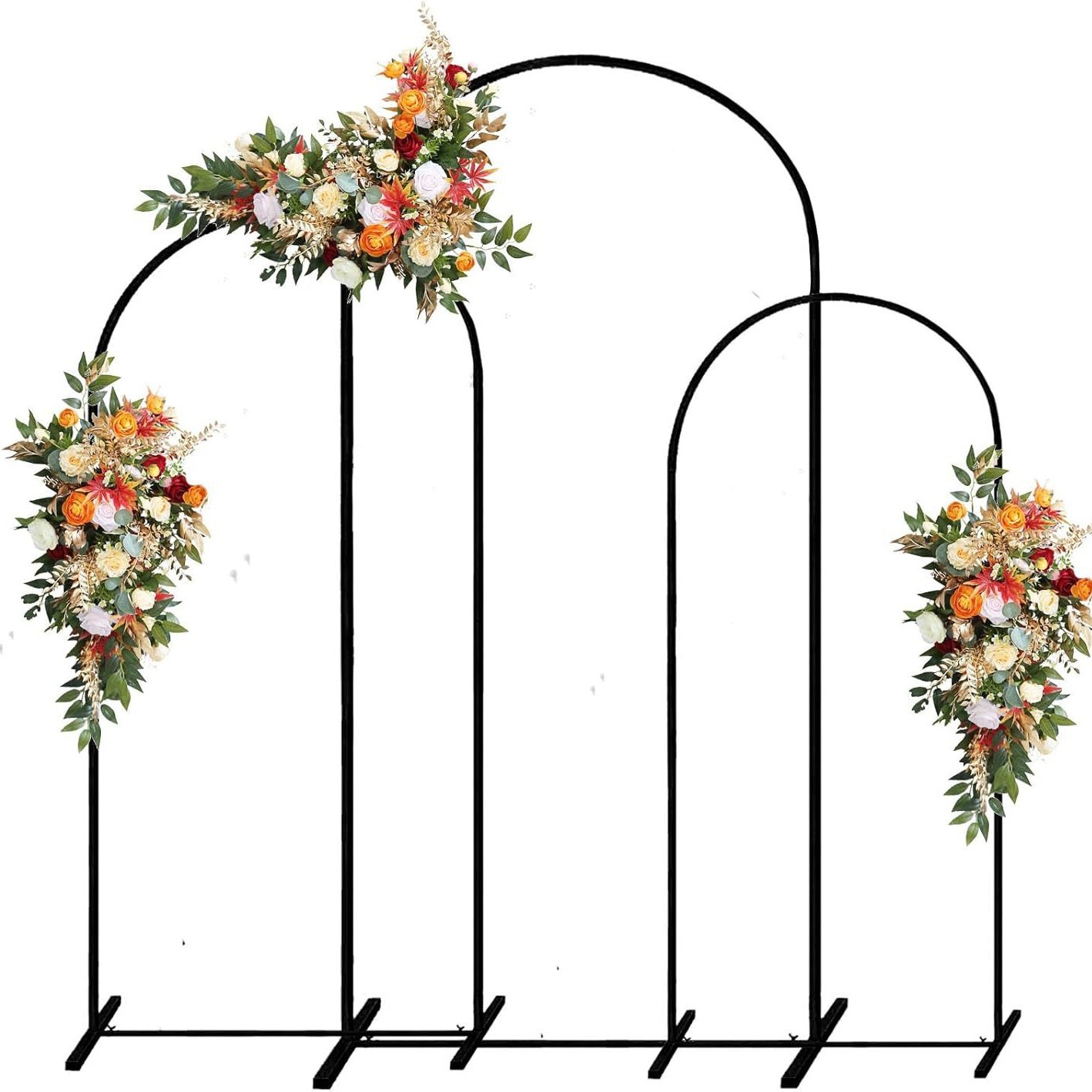 Wedding arch iron art frame, wedding road guide props, stage background decoration, wedding moon cave arch support Item Picture