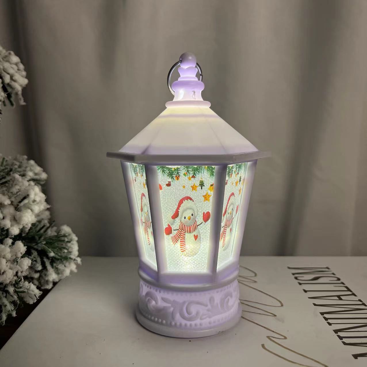 Christmas Wind Lights Candlestick Lights Candle Lights Vintage Hand Lights Christmas Ornaments Ornaments Pendants Application Scenario