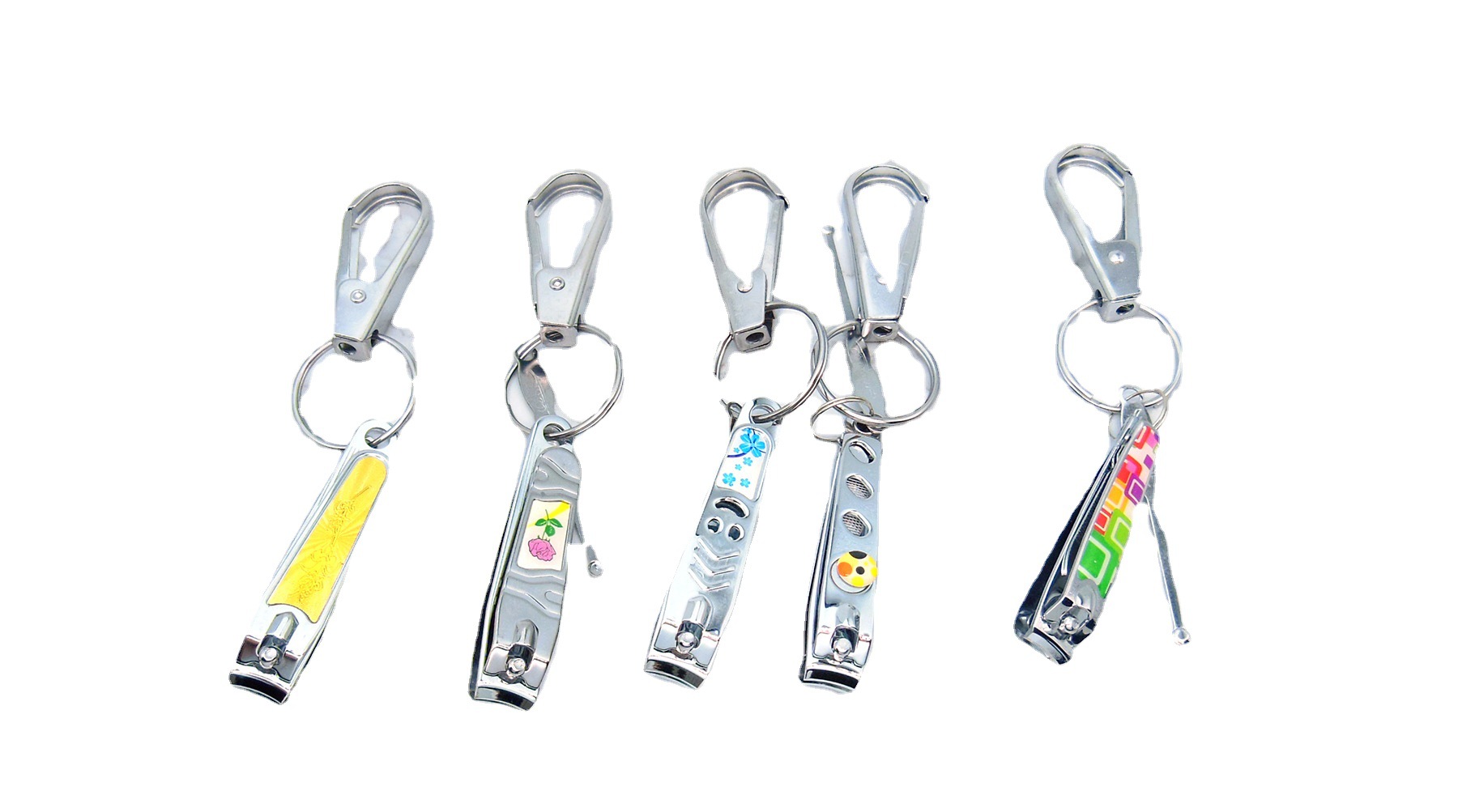 2元店商品夜市地摊百货超市批发挂板铁钥匙扣大指甲刀耳挖勺套装详情图5