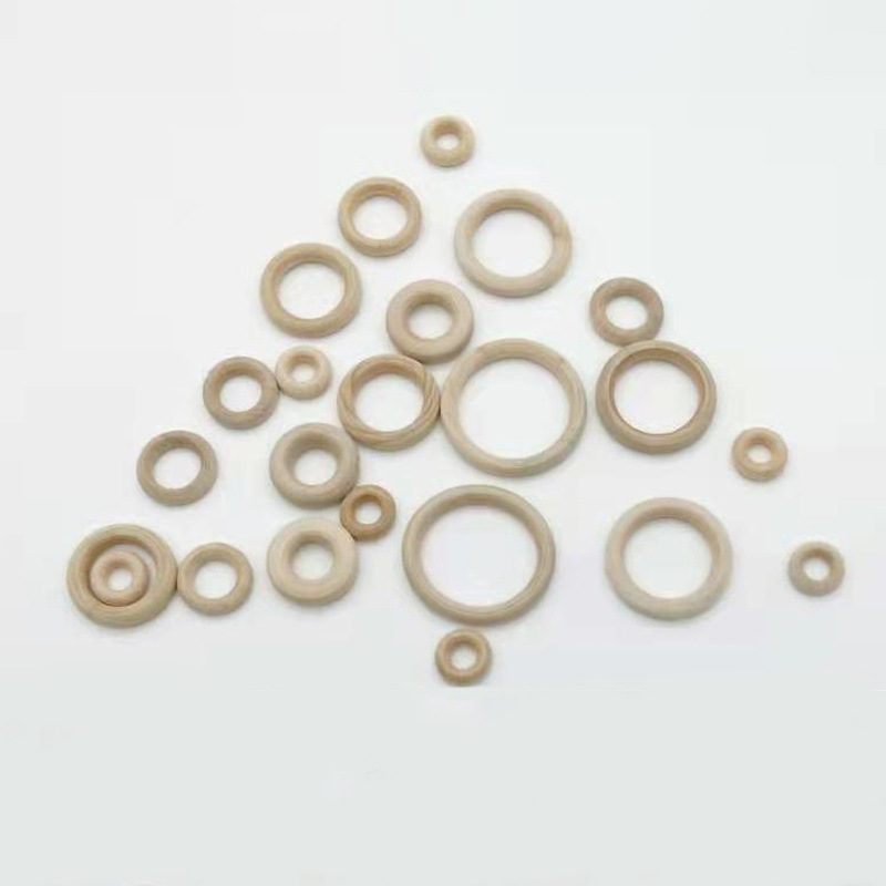 Factory direct supply diy accessories: natural wood color circular ring, hanging ring, hand-held handbag accessories, wooden rings and wooden rings Application Scenario