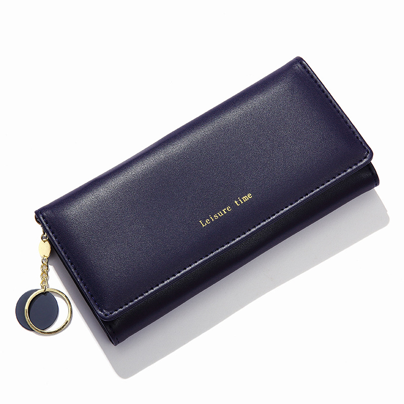 Overseas Taobao New Wallet Women Korean Version Long Three Fold Mobile Phone Bag Hand Bag Wholesale Money Clip Creative Hanging Card Bag Application Scenario