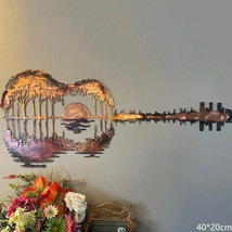 跨境现货金属抽象吉他艺术品铁艺墙壁挂装饰Abstract Guitar Me
