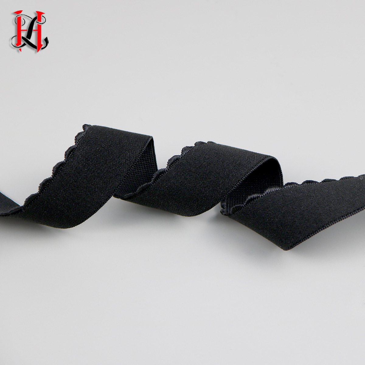 Off-The-Shelf Black And White Crescent Elastic Elastic Teeth Side Strap Underwear Swimsuit Bust Elastic Elastic Lace Webbing Application Scenario