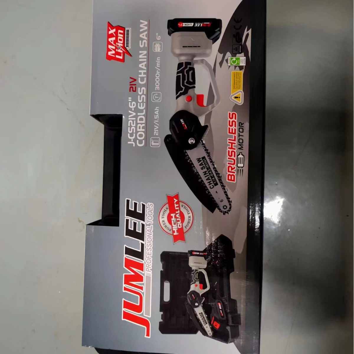 Electric saw rechargeable lithium woodworking lithium electric saw mini electric chain saw portable handheld rechargeable orchard pruning Specification image