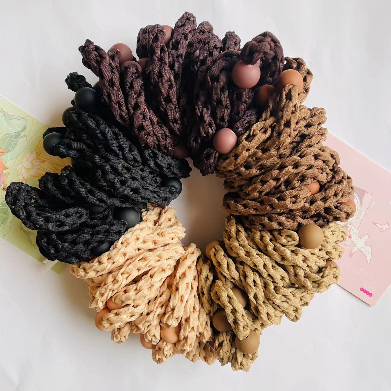 Hair accessories fashion simple hair rope adult ponytail head rope high elastic hair band 2 yuan durable hair band details Picture