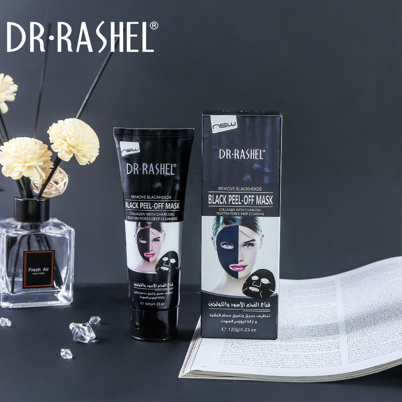 DRRASHEL新款竹炭去黑头焕白撕拉面膜批发补水保湿面膜 一件代发