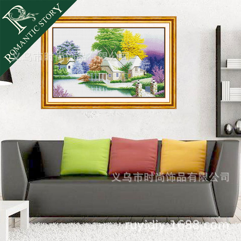 Wholesale cross-stitch diy material kits and handicrafts for living room, Leisurely Little Home 0160 details Picture