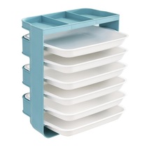Creative multi-layer hot pot plate with side plate