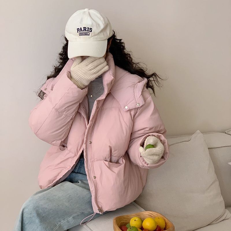 羽绒服/羽绒服女宽松韩版/羽绒棉服女长款欧美/女款羽绒服/尾货细节图