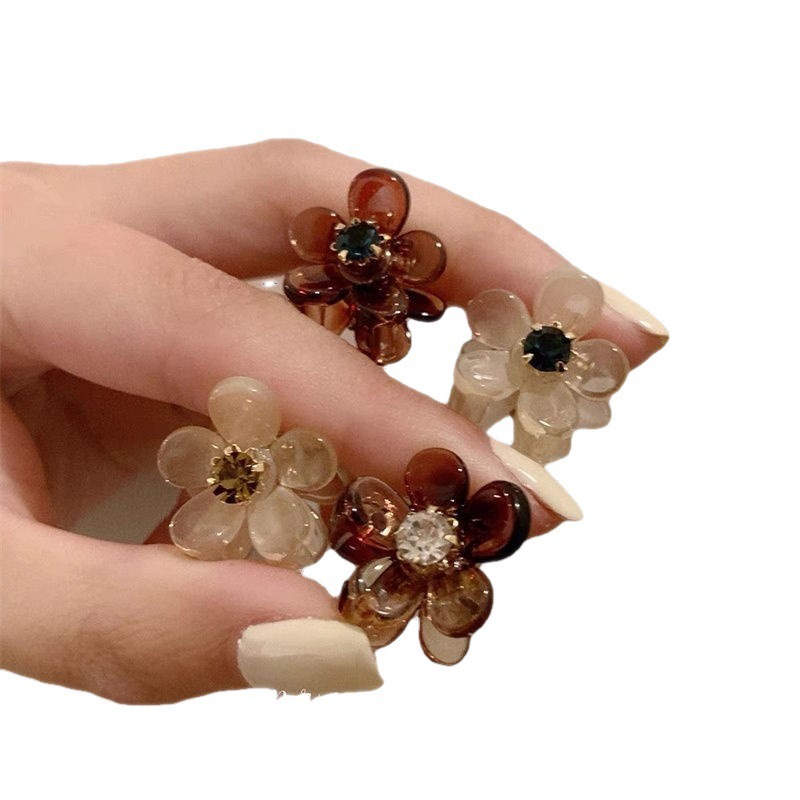 Coreano temperamento flores clip pequeño tiara clip de pelo lateral flequillo clip de captura de la frente pequeño clip de verano chica Item Picture