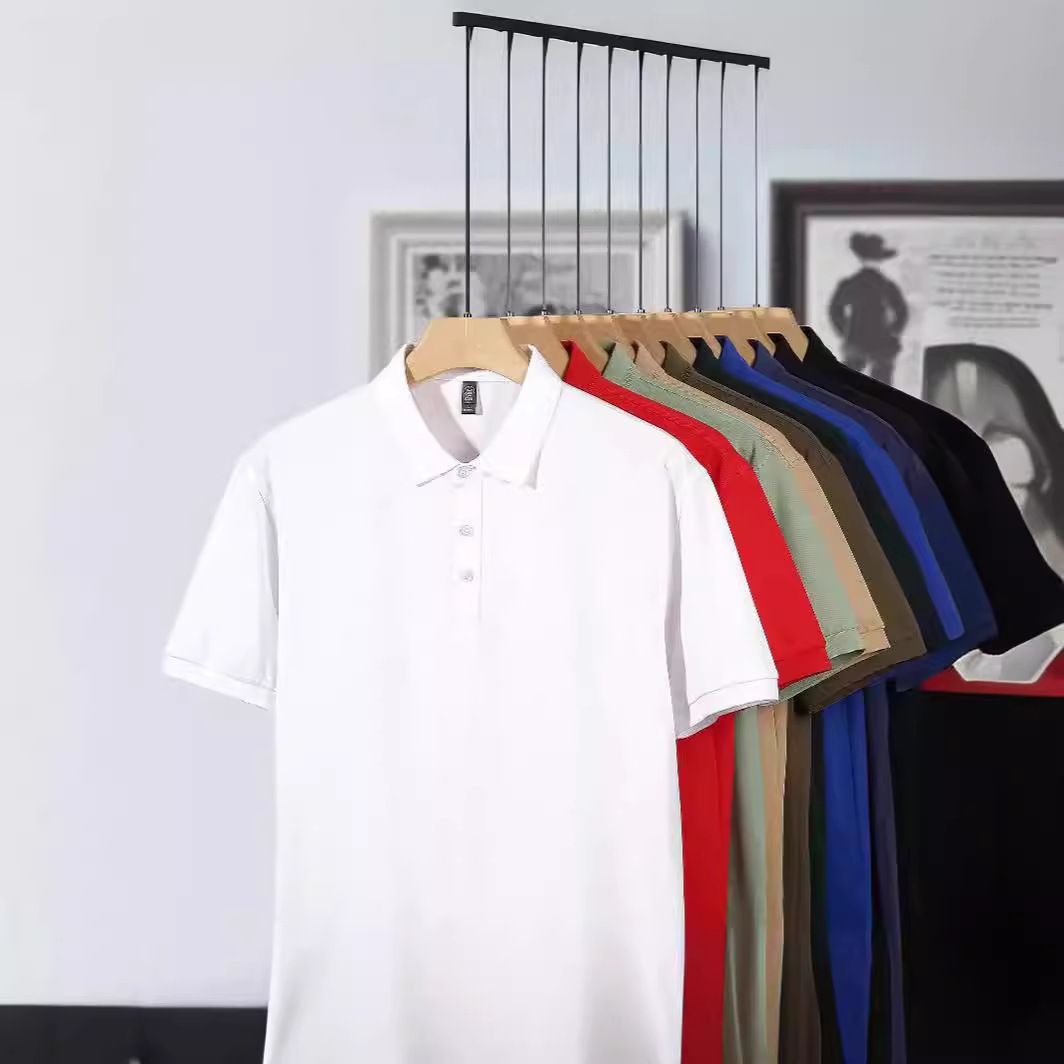 Custom-made polo shirts, T-shirts with printed logos, work uniforms, custom-made cultural advertising shirts, diy short-sleeved shirts, embroidery, and gatherings details Picture