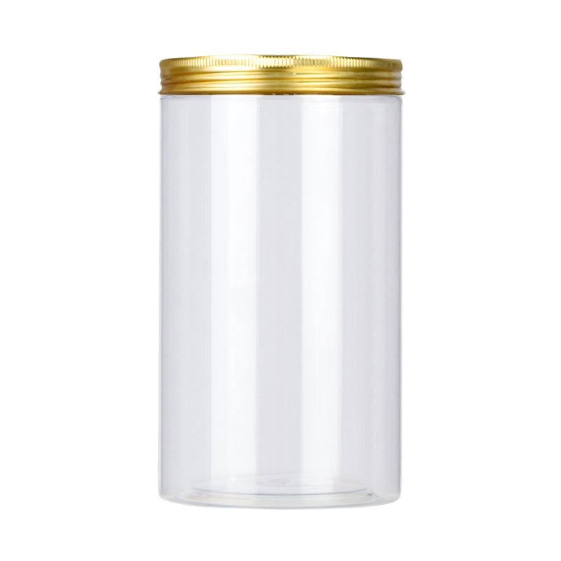 厂家现货批发10口径铝盖透明塑料瓶包装食品塑料罐零食广口密封罐详情图5